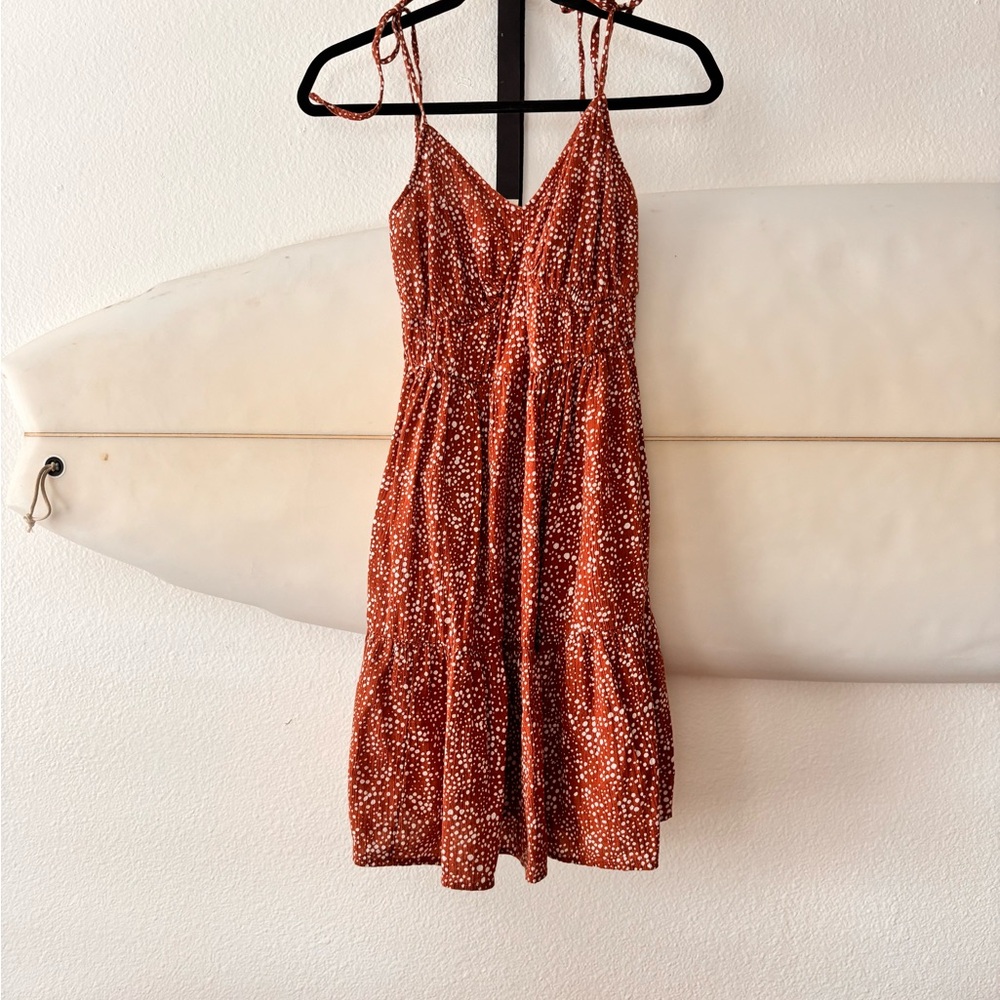 Women's Adjustable Strap Polka Dot Dress - The Loft XS